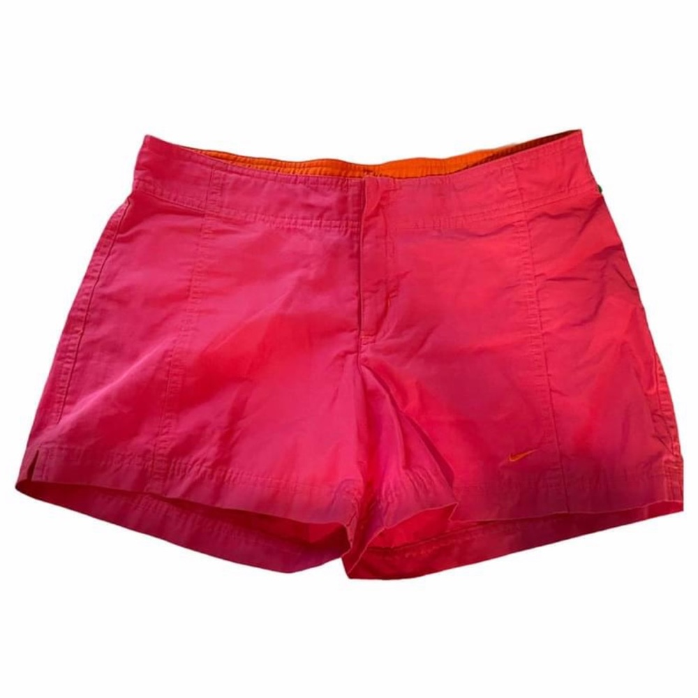 Nike drawstring cotton shorts Pink Orange Size S